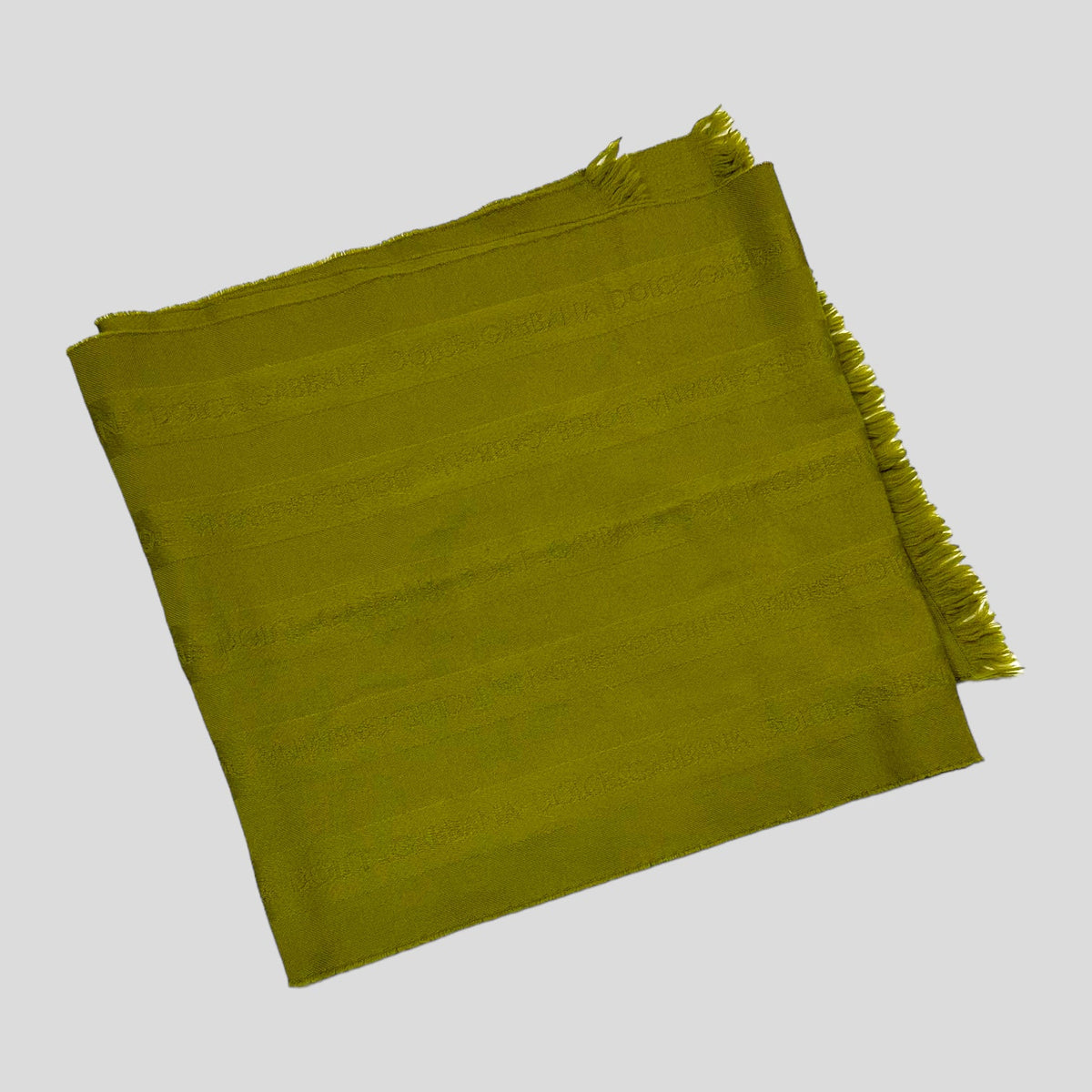 D&G 90’s Monogram Wool Scarf | O/S, Green