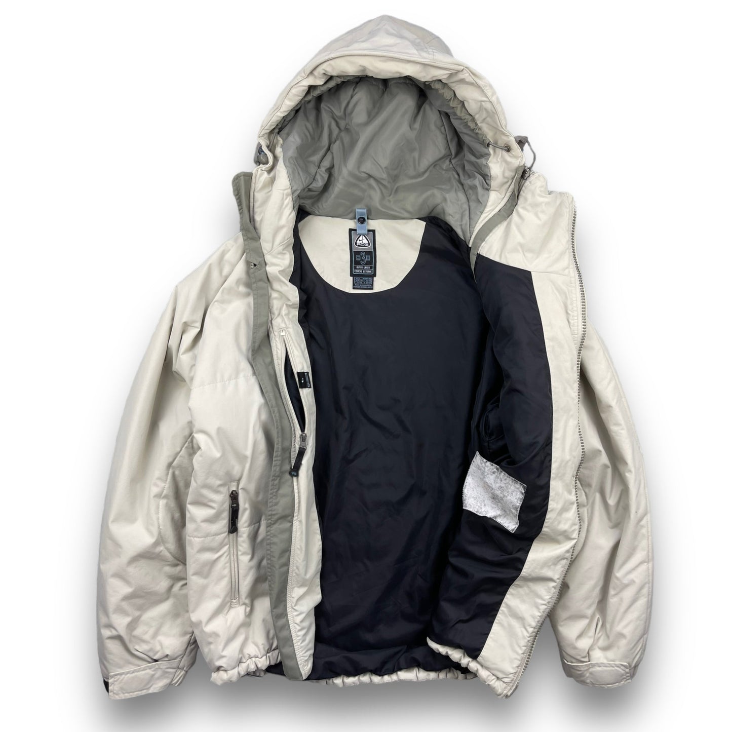Nike ACG Padded Asymmetric Zip Jacket (L) | Default Title, Cream