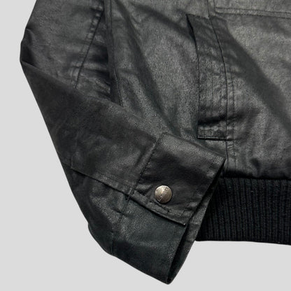 Kathrine Hamnett 00’s Poly Cotton Moto Bomber Jacket - M/L | Default Title, Black