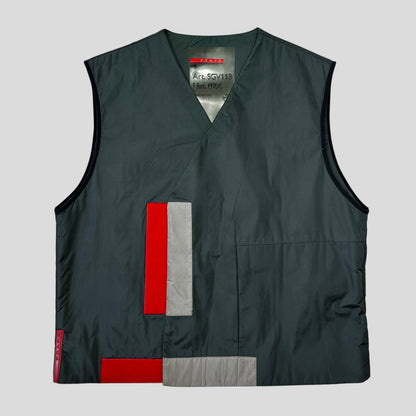 Prada Sport SS99 Nylon Padded Utility Vest - IT48 (M) | Medium, Multicoloured