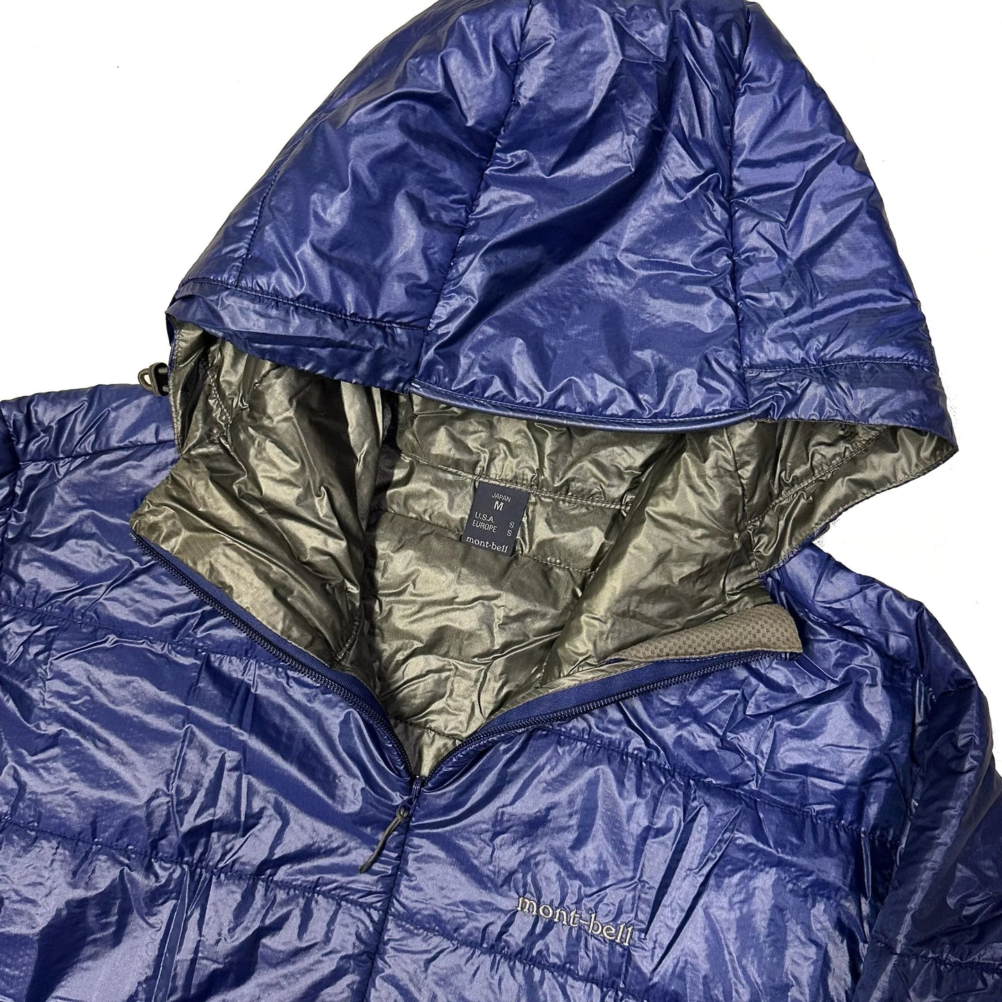 Montbell Lightweight Puffer Jacket In Blue ( M )