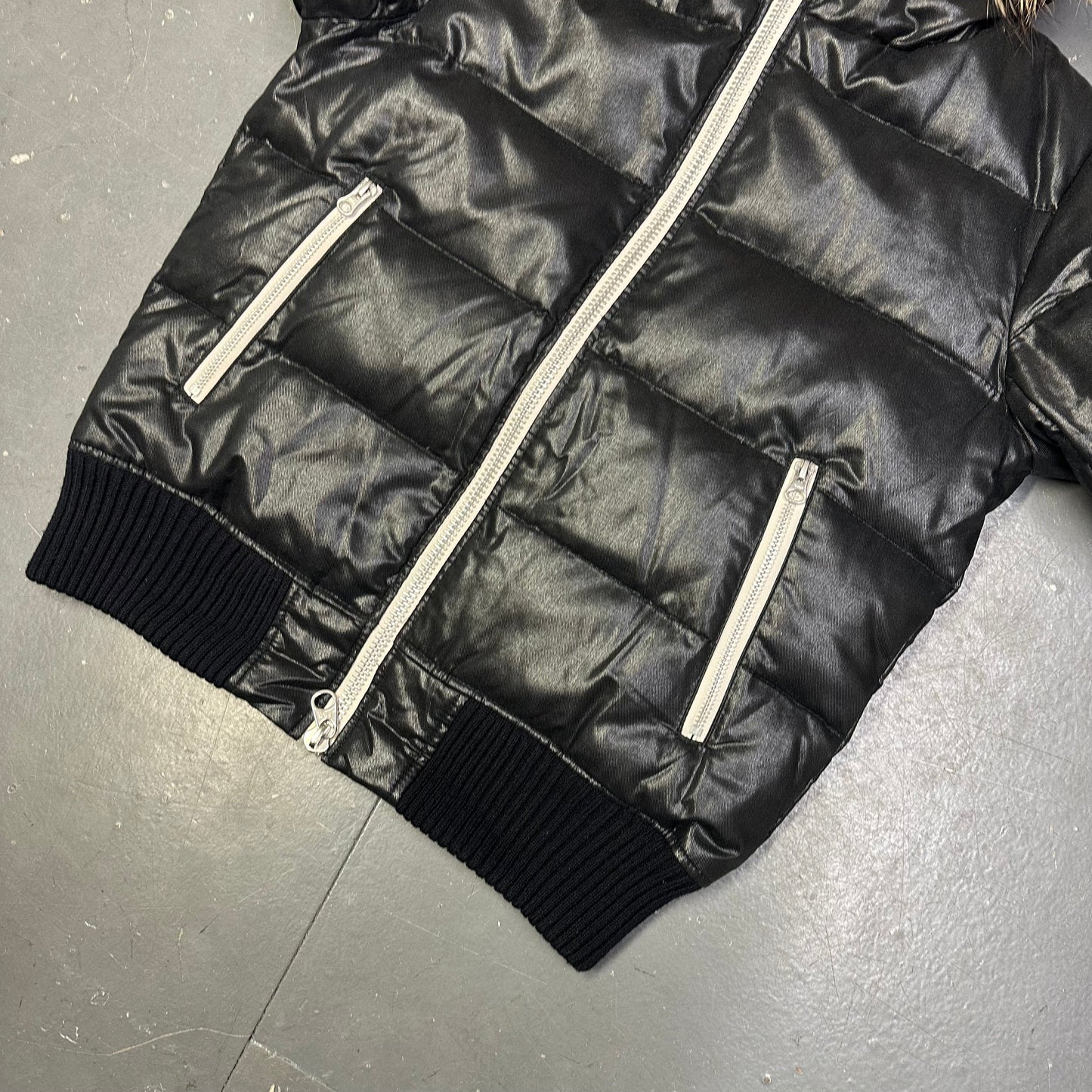 Takeo Kikuchi Puffer Jacket With Fur Hood ( M )