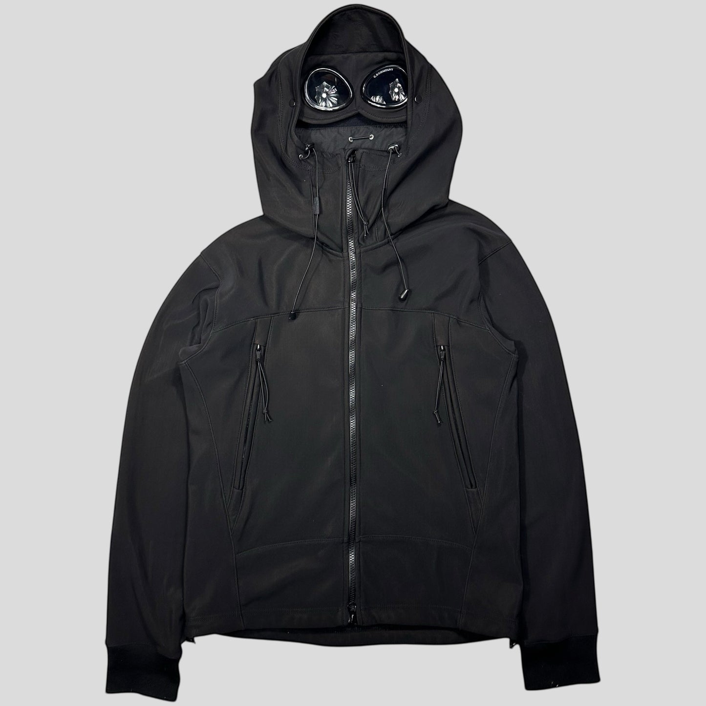 CP Company 2010 Era Black Soft Shell Goggle Jacket - S