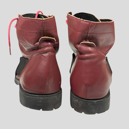 CDG Homme Plus FW10 Vibram Leather Bi-colour Boots - UK7/7.5 | DEFAULT TITLE, Black