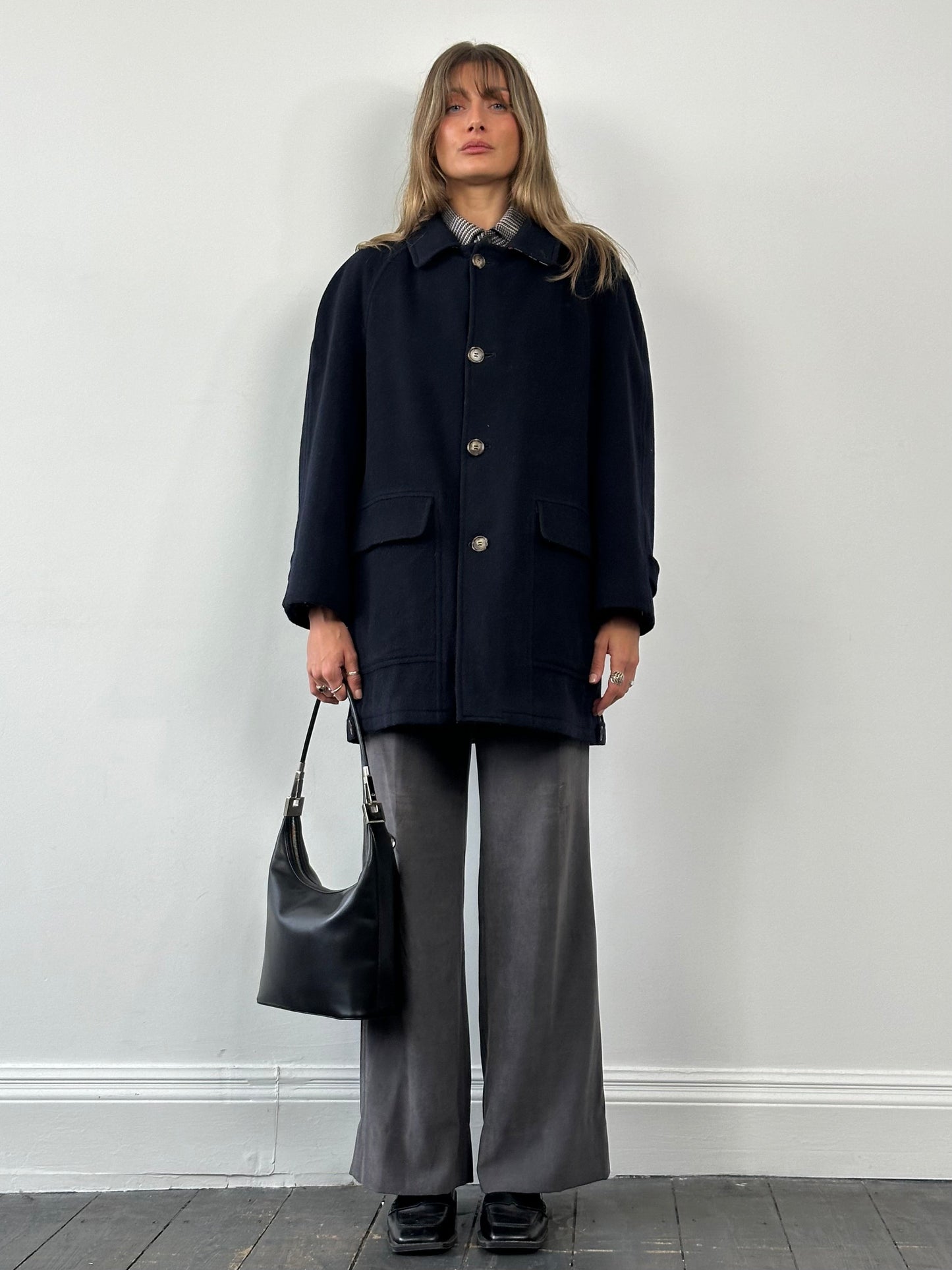 Burberry New Wool Single Breasted Coat - XL