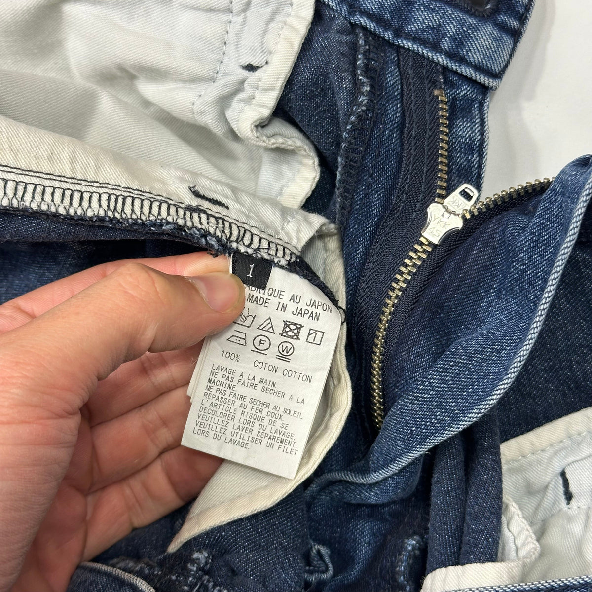 Y’s by Yohji Yamamoto SS05 Baggy Contrast Denim Jeans - 30-32 | W30, Blue
