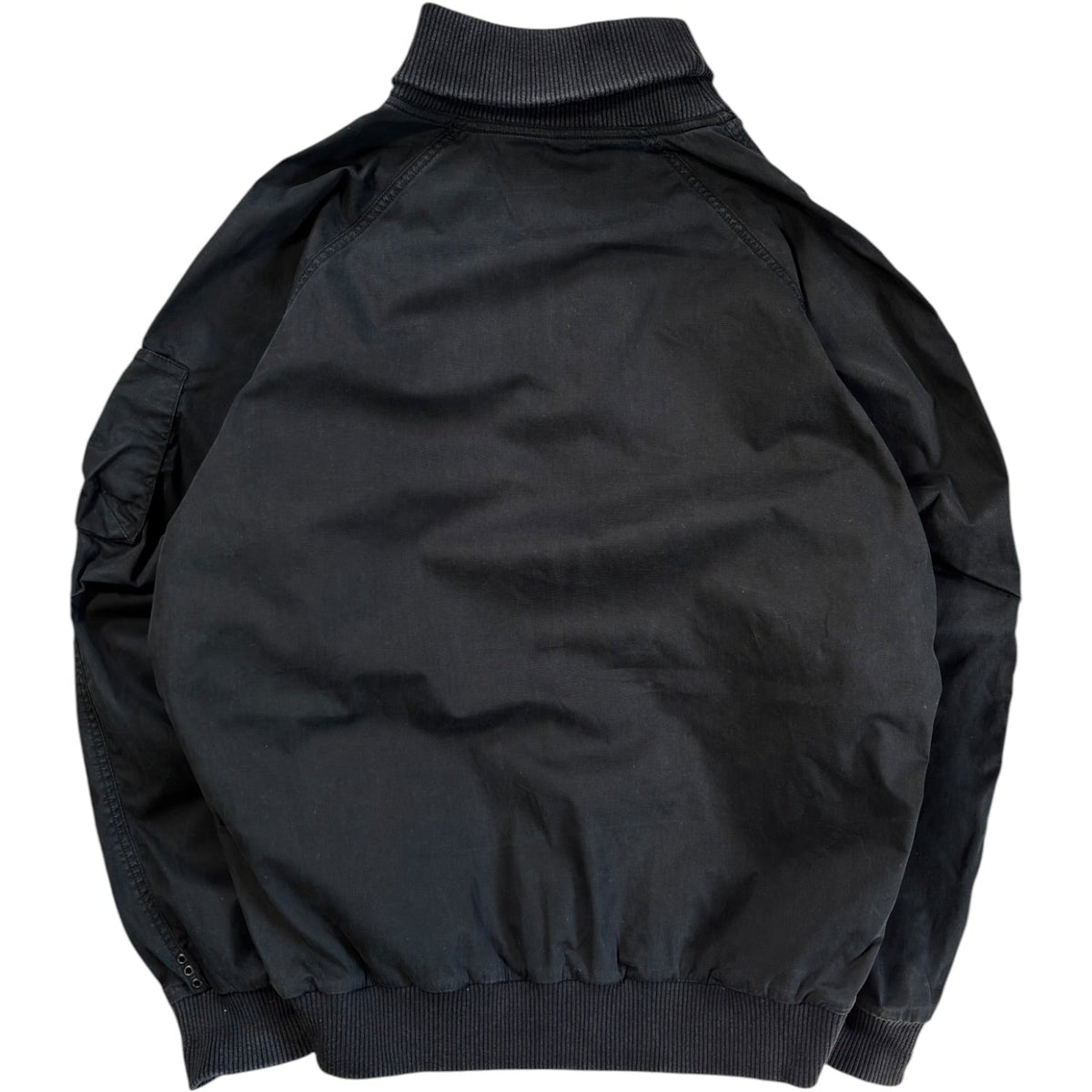 Maharishi 2002 Ribbed Neck Drill Top S | Small, Black