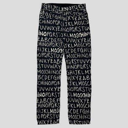 Moschino Jeans 00’s ABC Alphabet Black Jeans - 31 | Default Title, Multicoloured