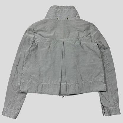 CP Company Cropped Pleated Co-nylon Jacket - IT40 (UK8) | O/S, Grey