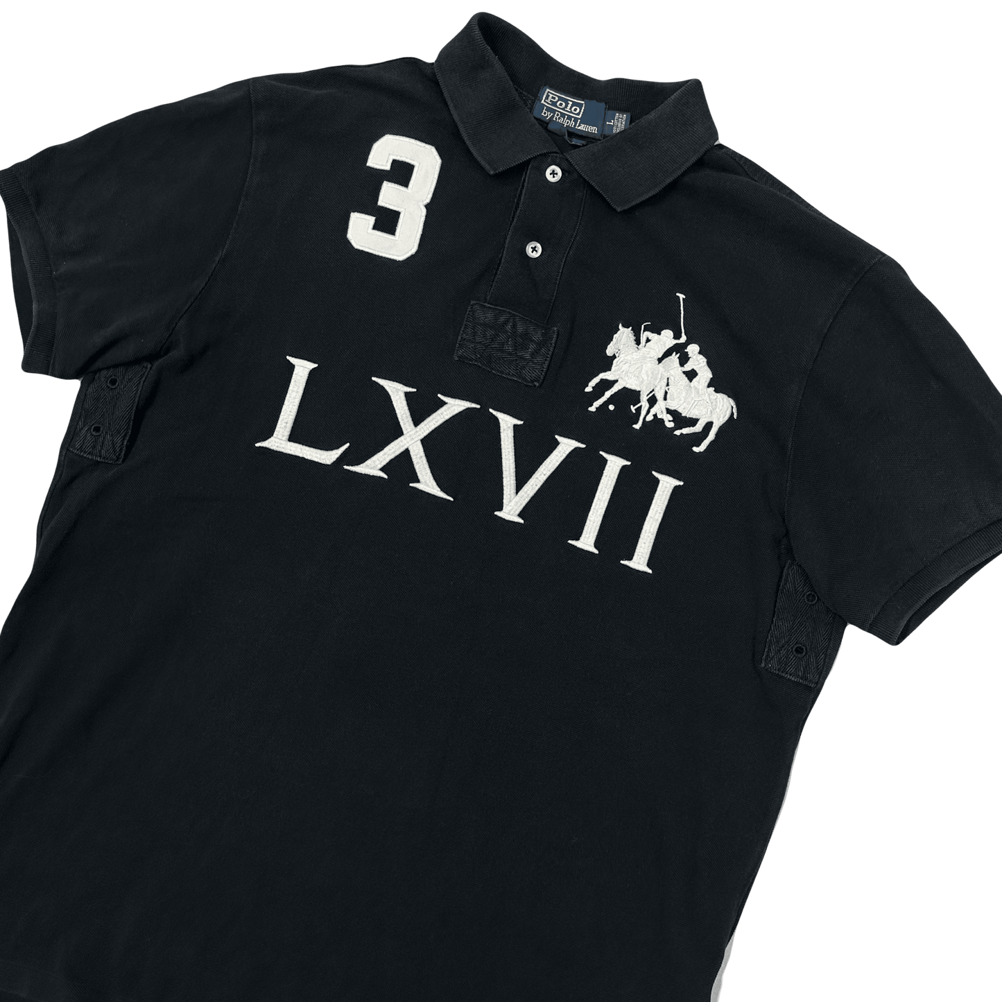 Ralph Lauren Spellout Italy Polo In Black ( L ) - Known Source