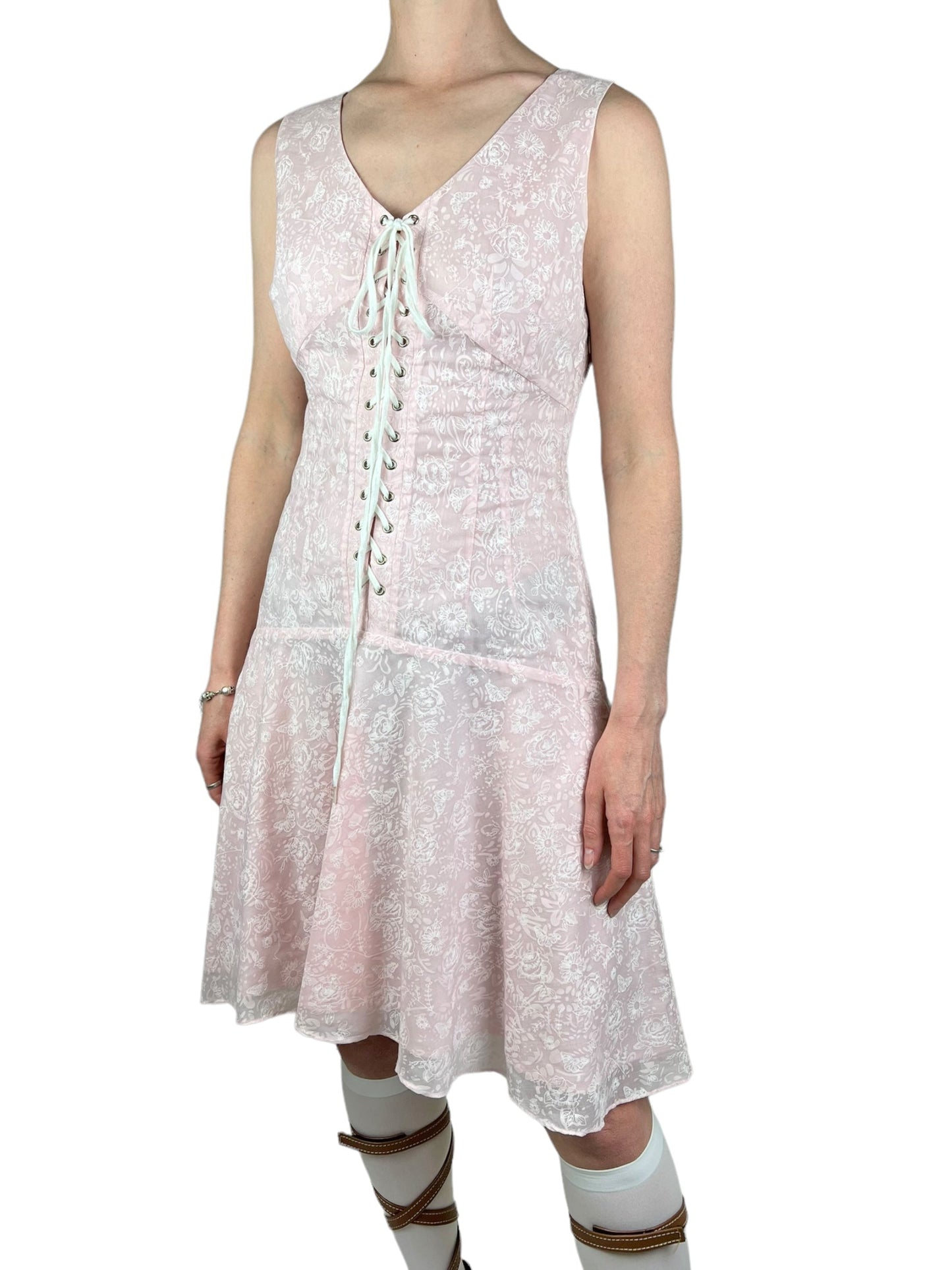 Miu Miu corset lace up dress