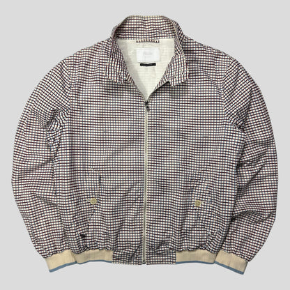 Prada SS08 Grid Checkered Multi Logo Bomber Jacket - IT52 (M/L)