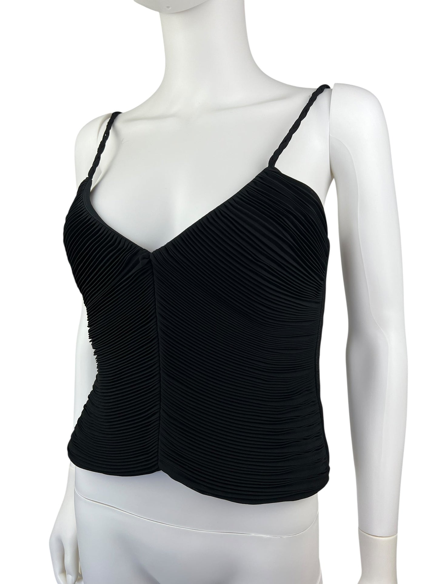 Emporio Armani pleat top | Black, Black