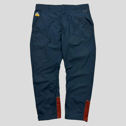 Prada Milano 2017 Rubber Logo Tech Trousers - M/L