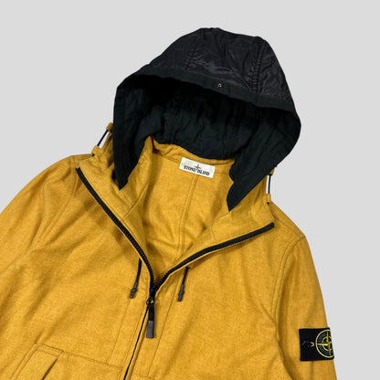 Stone Island AW14 Mélange Wool Poly Double Hood Jacket - M | Default Title, Yellow