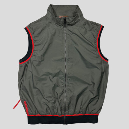 Prada Sport SS00 Stash Pocket Nylon Gilet Vest Jacket - M