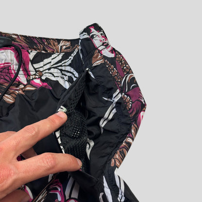 Prada Milano 2018 Hawaii Hula Girl Print Triangle Logo Board Shorts - IT52 | Default Title, Black