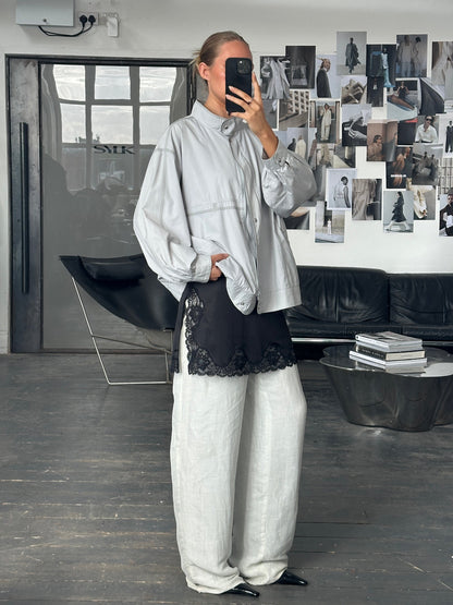 Vintage 2000s High Neck Bomber Jacket - XL