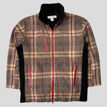 Comme Des Garçons SHIRT AW05 Technical Wool Plaid Jacket - M/L | Default Title, Red