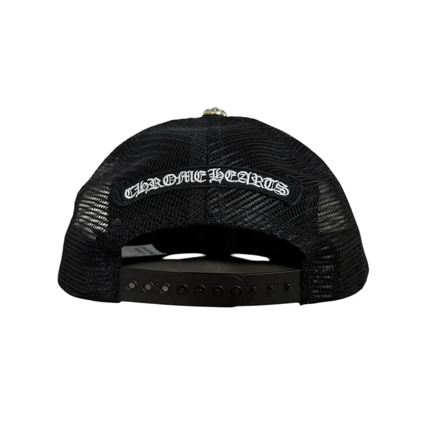 Chrome Hearts Cemetery Leather Red Patch Trucker | O/S, Red
