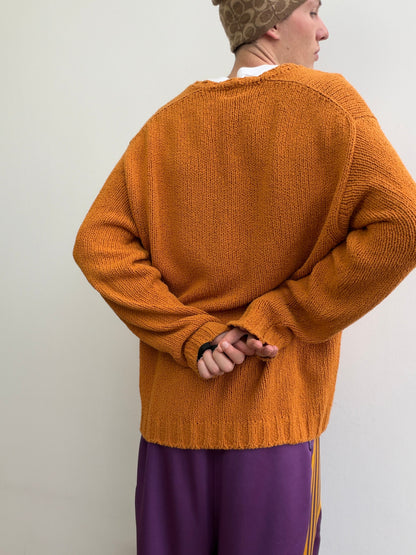 C.P. Company SS96 Scoop Neck Knit Jumper | Large, Orange