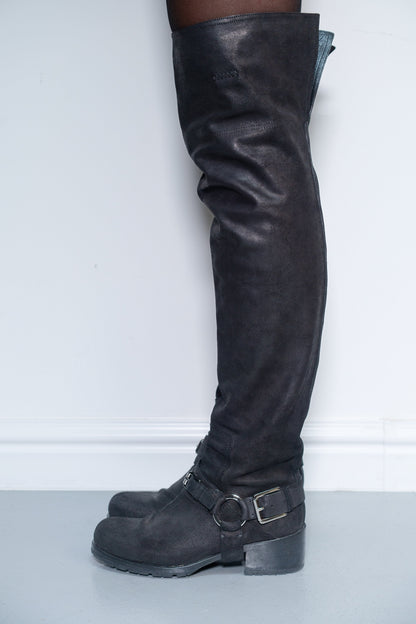 DIOR RIDING BOOTS (EU 37) | DEFAULT TITLE, Black