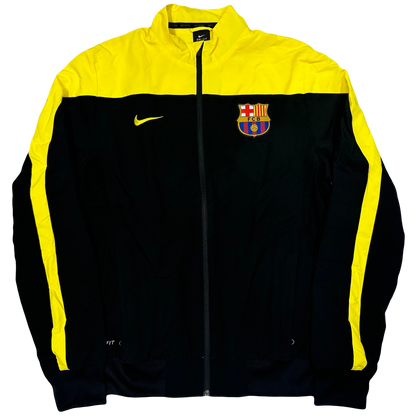 Nike 2013/14 Barcelona Tracksuit In Black & Yellow ( L )