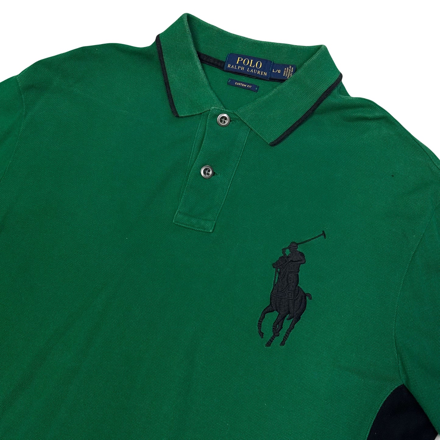 Ralph Lauren Longsleeve Polo In Green ( L )