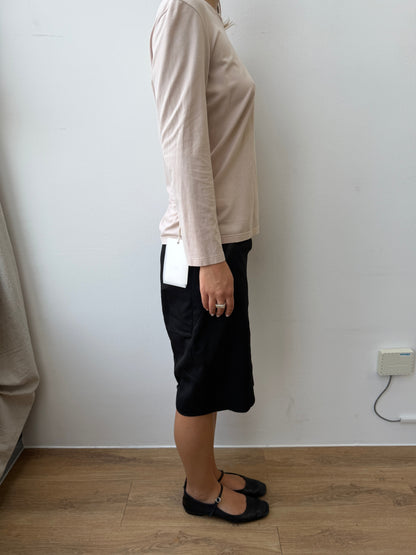 Prada Sport 2007 Virgin Wool Technical Skirt | Medium, Black