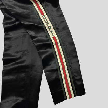 Gucci 2017 Striped Logo Acetate Tracksuit Trousers - IT48 (M) | Default Title, Black