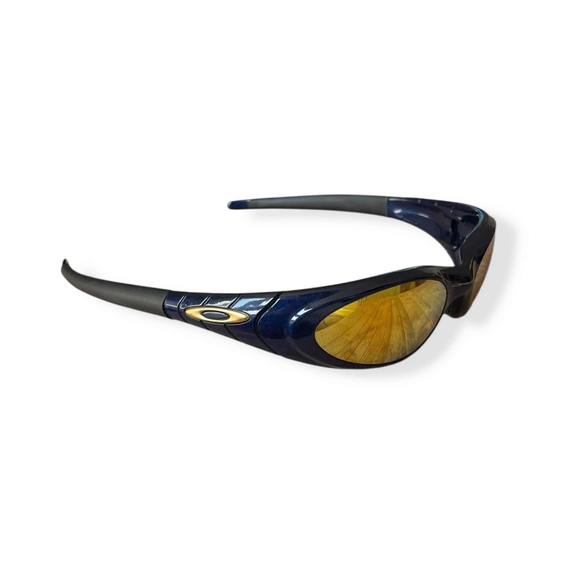 Vintage Oakley Eye Jacket 2.0 Midnight/24k Gold Iridium Sunglasses