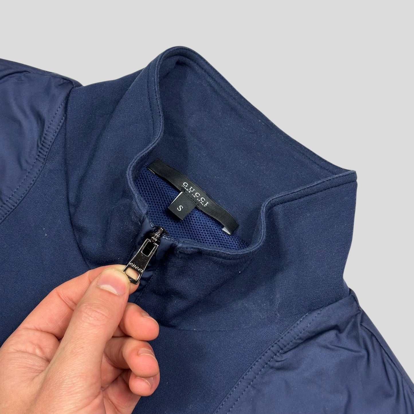 Gucci GG Logo Nylon Panelled Polyester Track Jacket - S/M