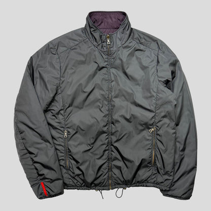 Prada Sport 2009 Reversible Nylon Shimmer Padded Jacket - IT54