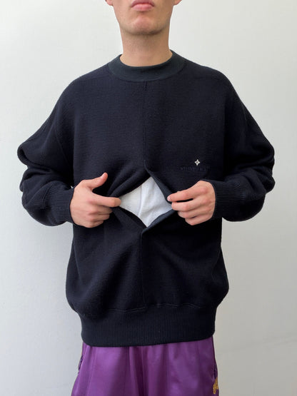 Stone Island 80s Pass-Through Pocket Jumper | X-Large, Black