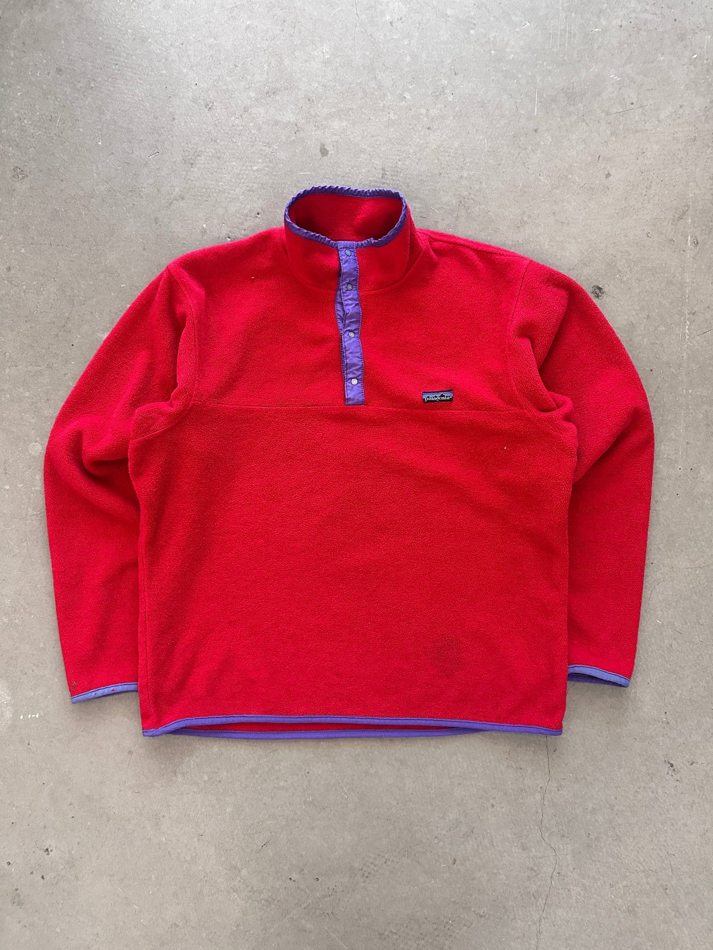 1990’s Patagonia Synchilla Snap-T - L | Red, Red
