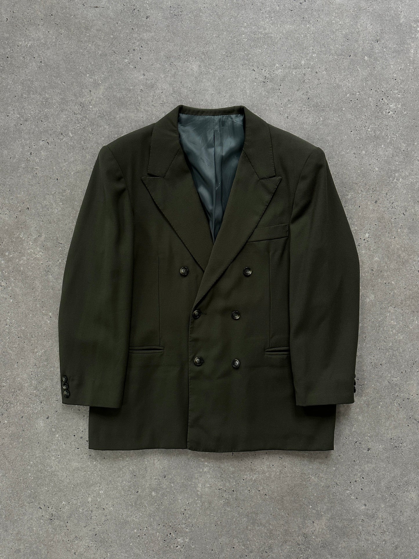 Max Mara Wool Double Breasted Blazer - XL