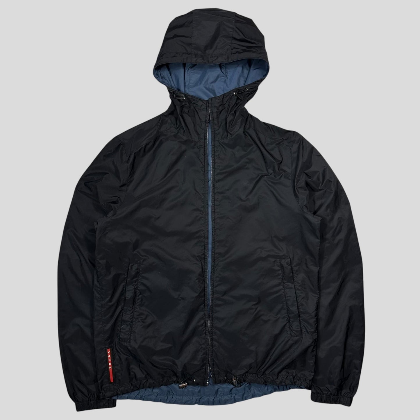 Prada 2016 Reversible Nylon Shimmer Red Tab Jacket - IT50 (M)