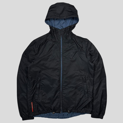 Prada 2016 Reversible Nylon Shimmer Red Tab Jacket - IT50 (M)