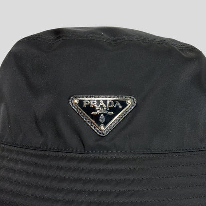 Prada Milano 2020 Re-Nylon Double Logo Bucket Hat - S/M | O/S, Red