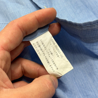 Issey Miyake 00’s Textured Cotton Shirt - M/L | Default Title, Blue