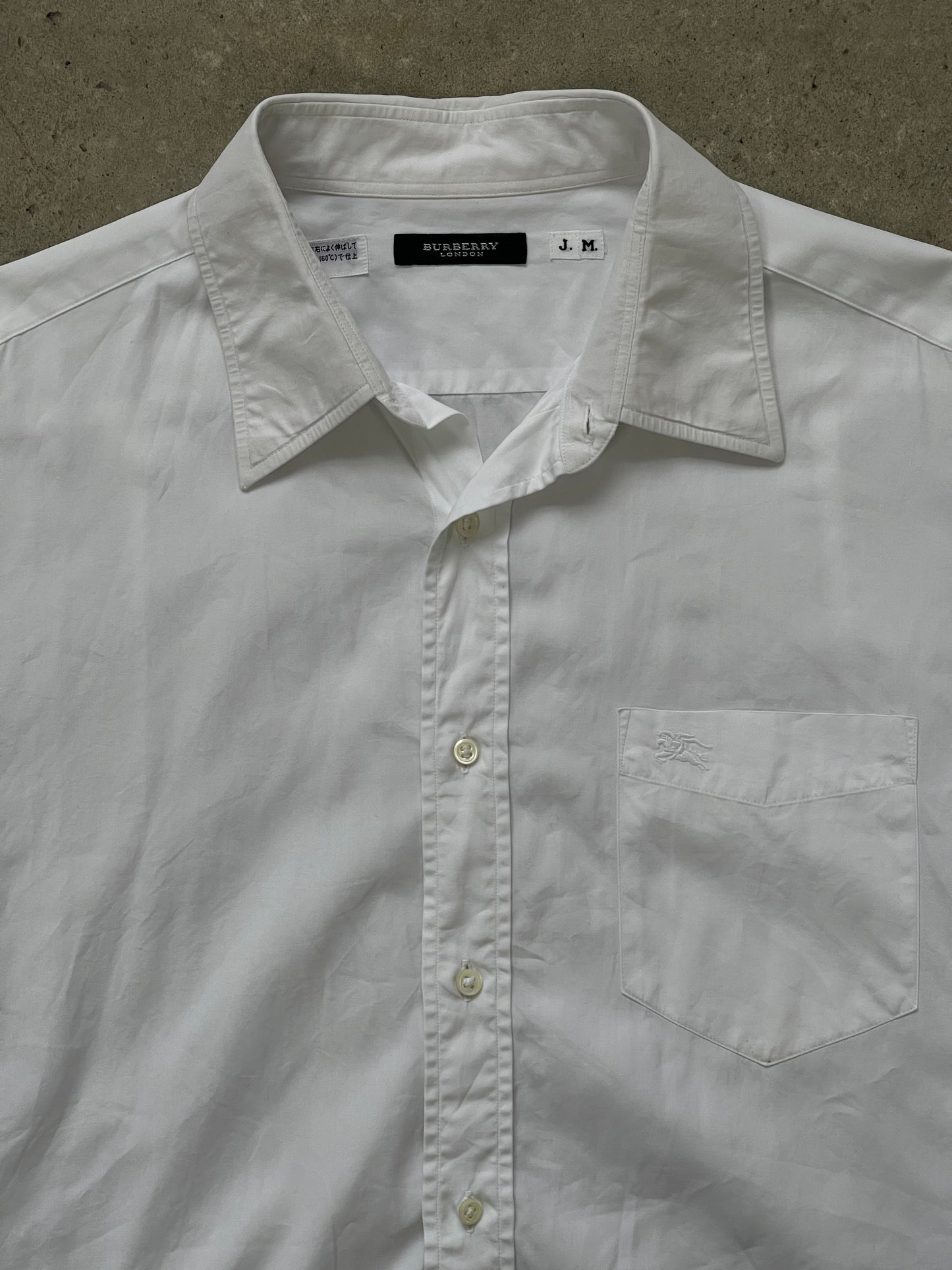 Burberry London 2000s Cotton Logo Shirt - M/L