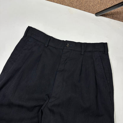 Comme Des Garçons Homme Deux 1996 Striped Wool Pleated Trousers - M (30)