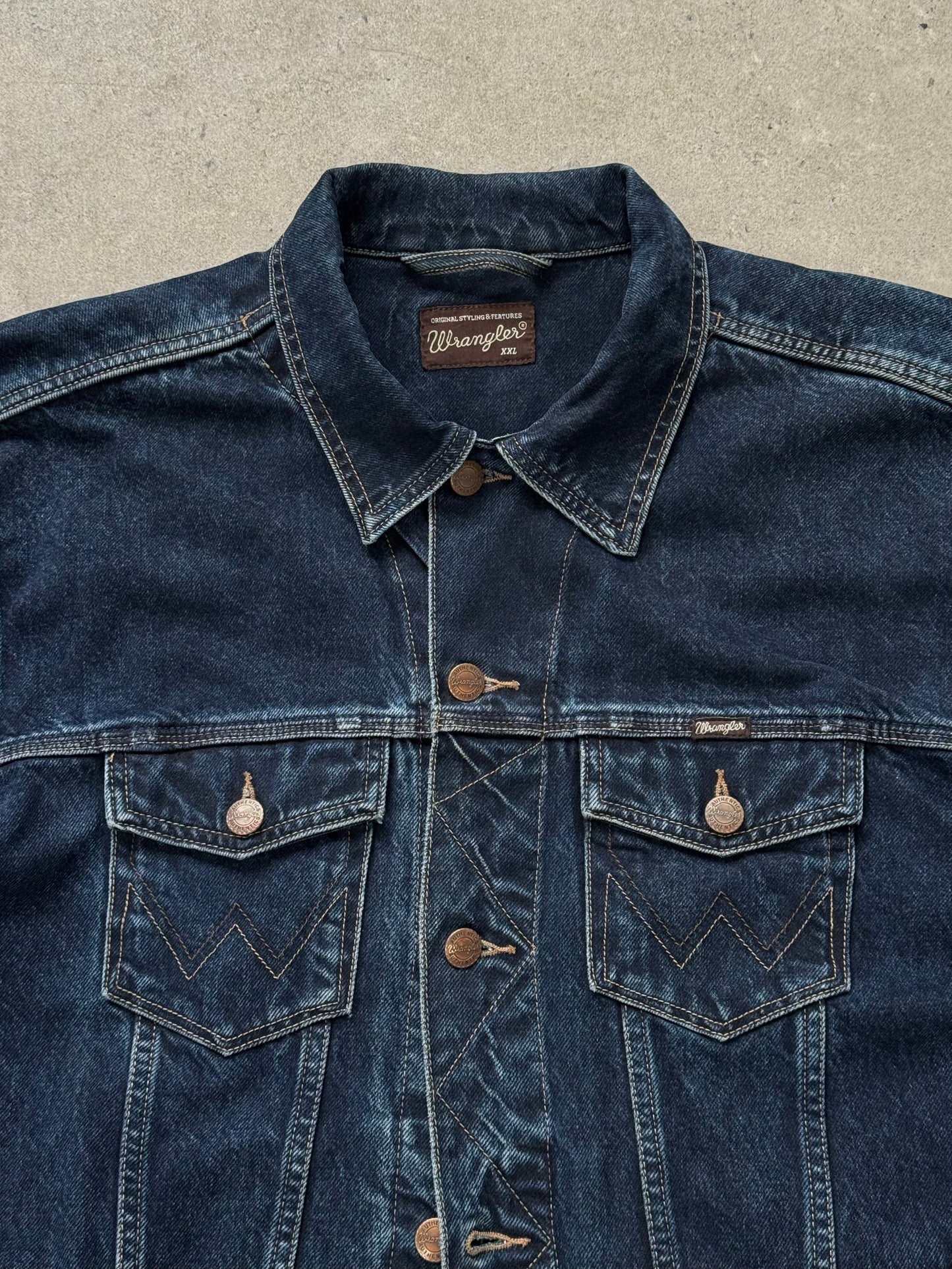 Wrangler 1990s Mid Wash Denim Jacket - XL