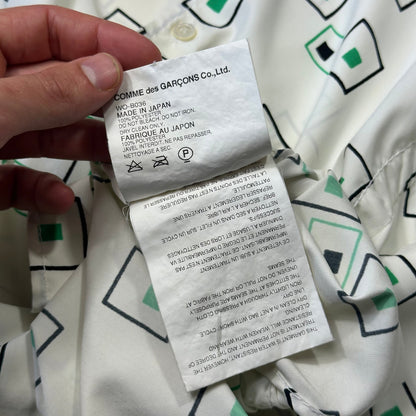 Junya Watanabe MAN 2004 Geometric Water Resistant Shirt - M | White