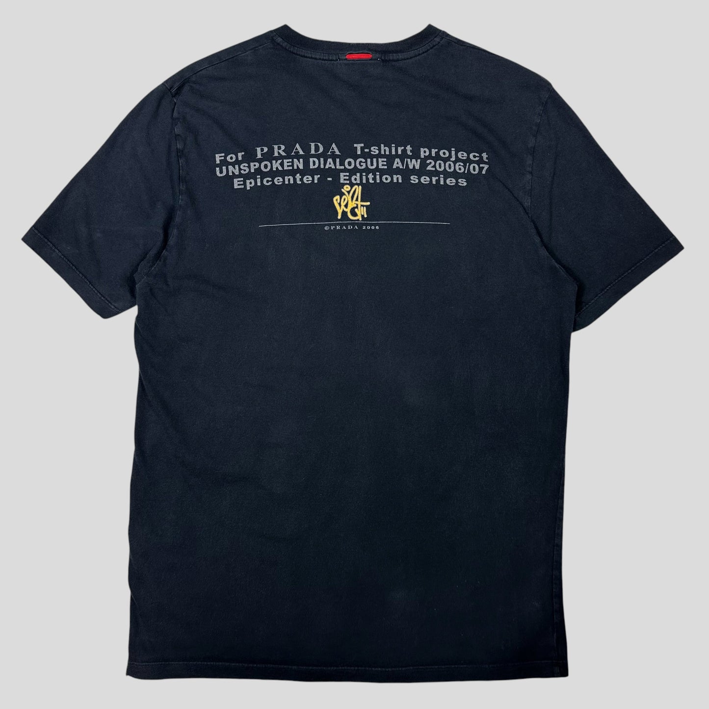 Prada Sport 2006 Unspoken Dialogue Graphic T-shirt - M | Default Title, Navy