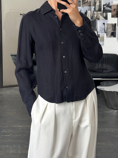 Armani Jeans 2000s Pure Linen Shirt - M