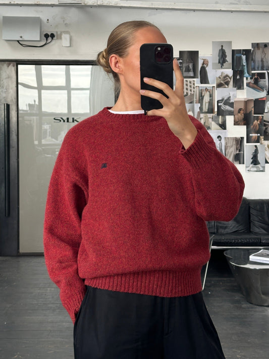 Burberry London 2000s Pure Wool Logo Knitted Jumper - M