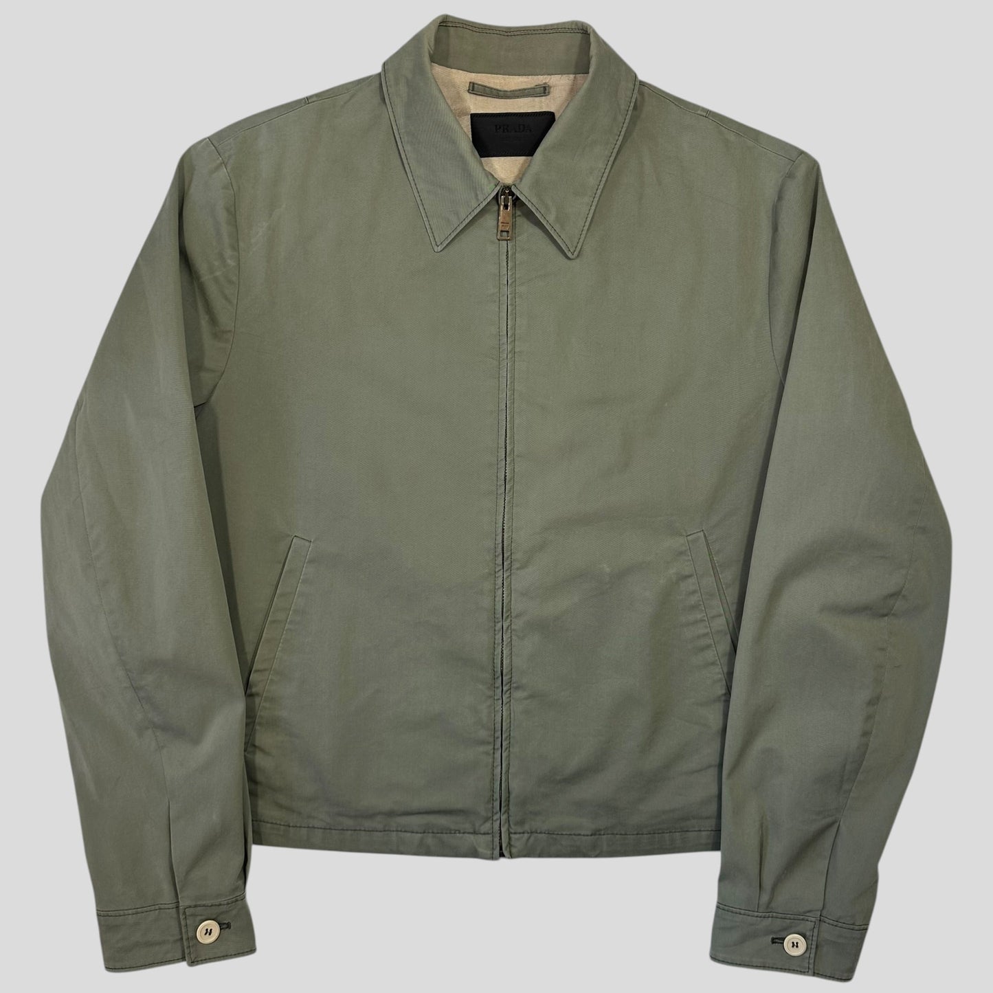 Prada Milano 2015 Pale Green Boxy Work Jacket - IT50 | Default Title, Multicoloured