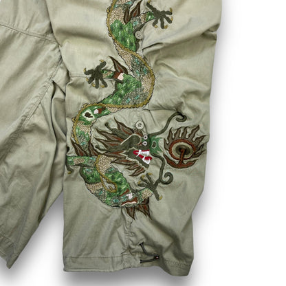 2002 Maharishi Embroidered Dragon Snopants (L) | Default Title, Red