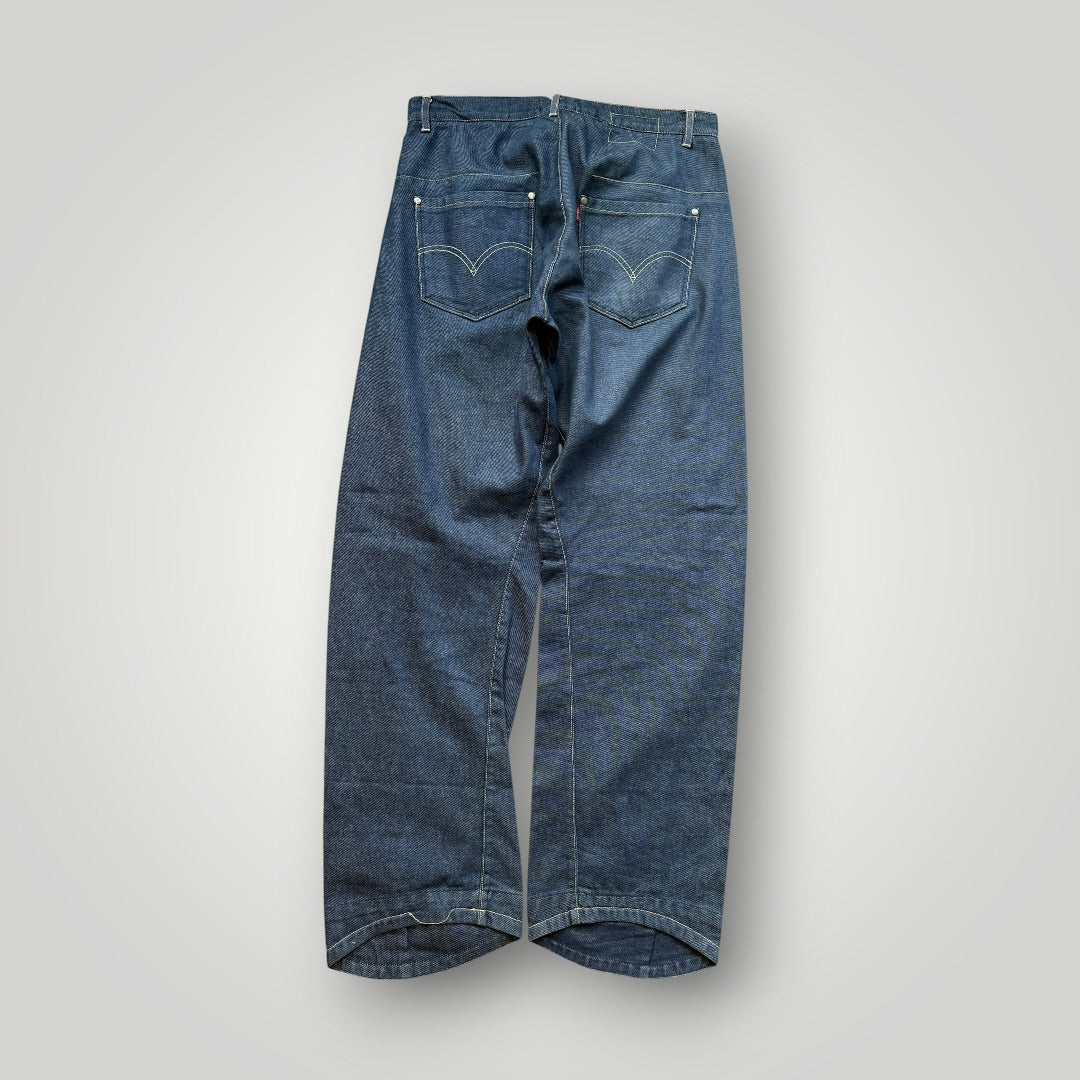 90s Levi's Engineered Jeans Twisted Denim Bootcut Jeans 31x32" | O/S, Red